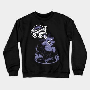 My Little Baphomet - Funny Cartoon Goat - Creepy Cute Goth Crewneck Sweatshirt